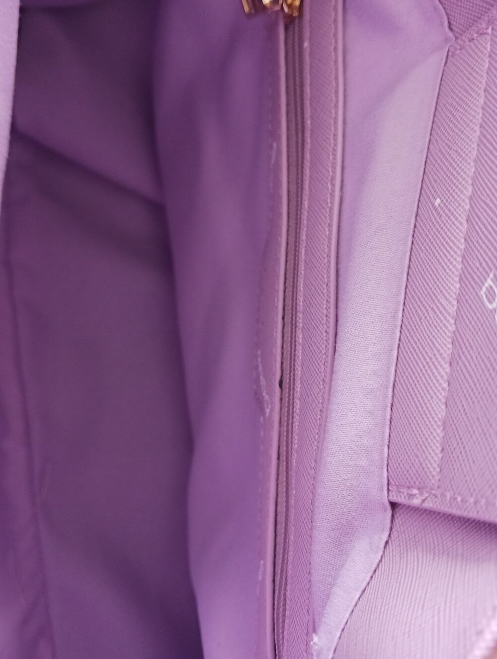 NWT bebe Jasmine Triple Entry Lilac Women's Large Satchel - Picture 5 of 11
